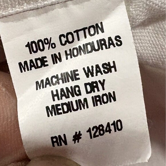 Sid Mashburn White OXFORD Cotton Long Sleeve Button Down Collar Shirt Sz 17.5 34 - Picture 9 of 9